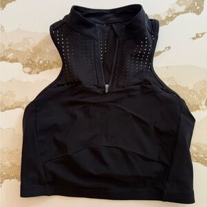 Lululemon Unleash Strength Zipped High Neck Longline Bra Top